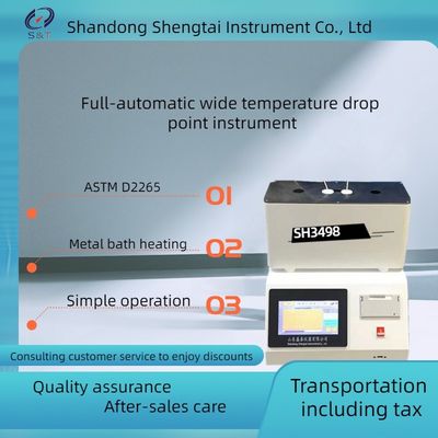 SH3498 fully automatic wide temperature drop point meter conforms to ASTM D2265
