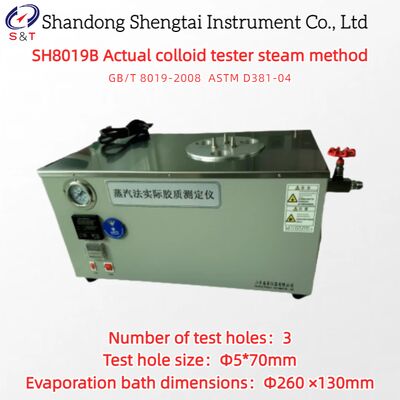 3 Holes Actual Colloid Tester Test Hole Φ5*70mm Steam Method Digital Display ASTM D381-04