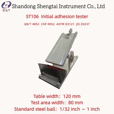 Initial Adhesion Tester Table Width 120mm Steel Ball 1/32 Inch ～ 1 Inch ASTM D3121