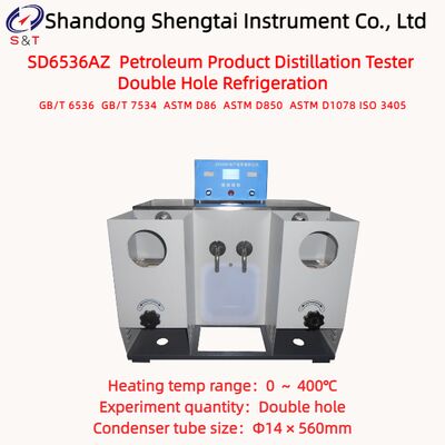 2 Holes Distillate Fuel Distillation Range Boiling Range Meter 0 ～ 400℃ ASTM D850
