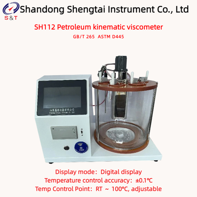 4 Holes Diesel Fuel Kinematic Viscometer Analyzer RT - 100℃ Digital Display ASTM D445