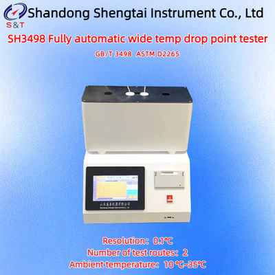 2 Holes Fully Automatic Wide Temp Drop Point Analyzer RT ～ 400℃ Liquid Crystal Display ASTM D2265