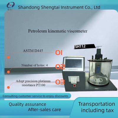 SH112 Petroleum Kinematic Viscometer With Four Viscometers Installed Simultaneously