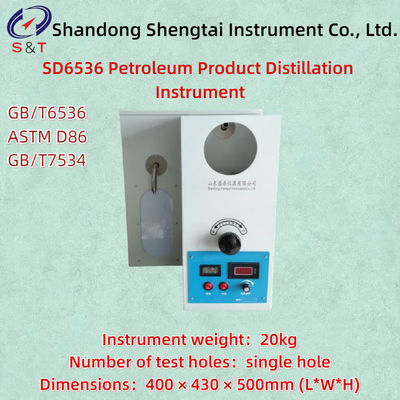 석유제품 증류 기기 ASTM D86 단일 구멍 100ml 측정 실린더