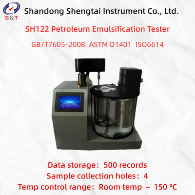 4공 오일 유화 시험기 500 저장 기록 분해능 ≤ 0.01 ℃ ASTM D1401