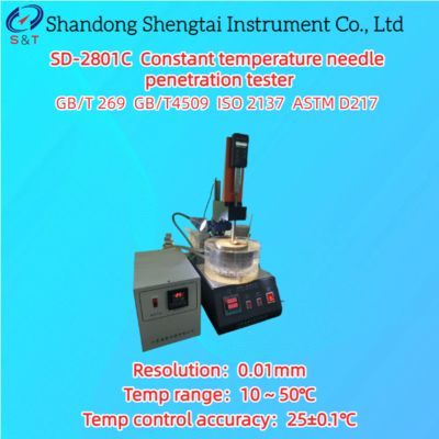 Constant Temp Needle Penetration Tester Measure 0 - 70mm Temp 10 ~ 50℃  ASTM D217