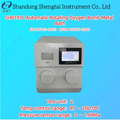 2 홀 자동 회전 산소 폭탄 검사기 0 ∙ 1.6MPa RT ∙ 200.0°C ASTM D2272