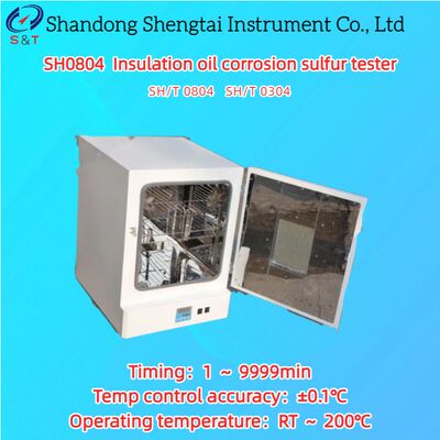 PT100 센서 단열 기름 부식 황 검사기 RT 200°C 타이밍 1 9999min ASTM D1257B