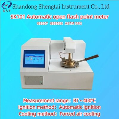 석유화학 자동 오픈 플래시 포인트 미터 RT ∼ 400°C 강제 공기 냉각 ASTM D92