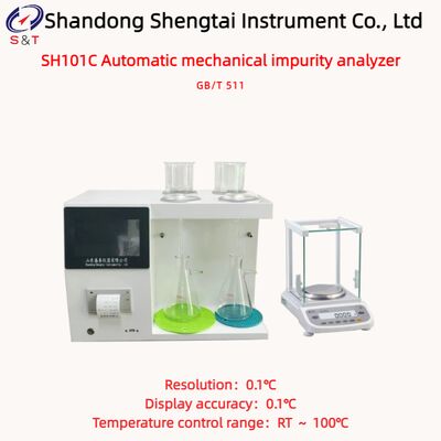GB/T 511 유압 오일 기계적 불순물 분석기 분해능 0.1℃ 7인치 LCD 디스플레이 SH101C