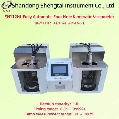 Full-Auto Four-Point Kinematic Viscosity Determiner RT ～ 100℃ PT100 Sensor ASTM D445
