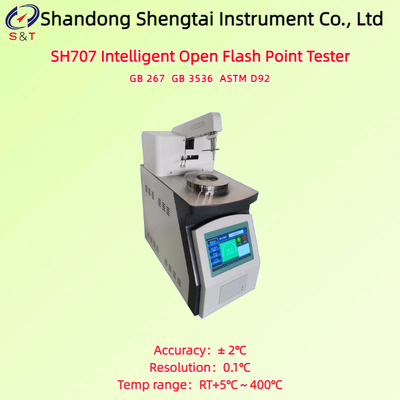 지능형 개방형 인화점 분석기 RT+5℃~400℃ 안드로이드 시스템 데이터 용량 1G ASTM D92