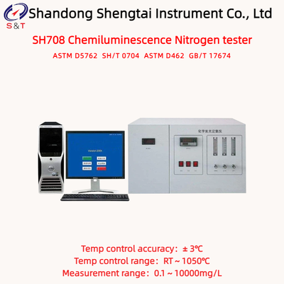 자외선 형광 유황 유중 질소 분석기 RT~1050℃ 가스 샘플 1~5mL ASTM D5453