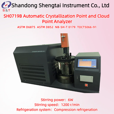 싱글 홀 자동 결정점 및 클라우드 포인트 분석기 1200r/min Astm D852