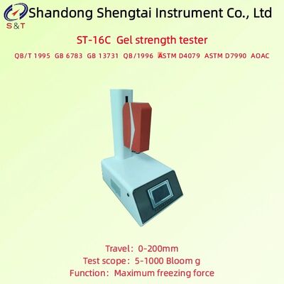 식품 등급 젤라틴 동결 강도 시험기 속도 0.008mm/S ~ 8.33mm/S ASTM D4079