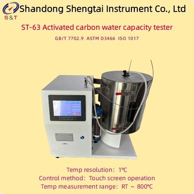 ASTM D3466 자동 활성화 탄소 발화점 검사기 온도 해상도 1°C 탄소 층 높이 25mm±1mm